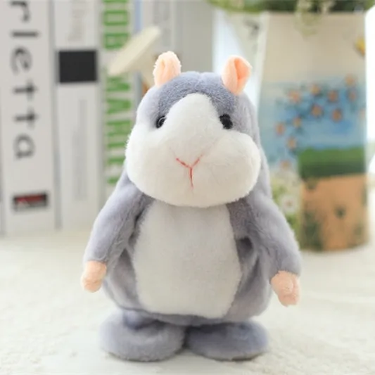 Говорящая Мышка для хомяка плюшевая игрушка домашних животных популярная Милая