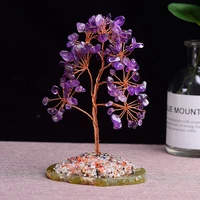 1pc natural amethyst rose quartz tree of life rock mineral specimen reiki healing home decoration diy gifts souvenir