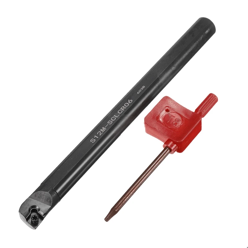 

S12M-SCLCR06 Internal Lathe Boring Bar Turning Tool + T8 Wrench For CCMT0602