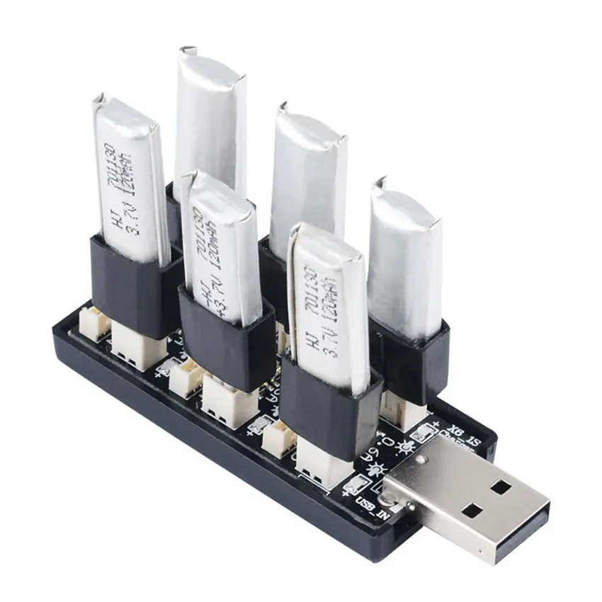 1S 3 7 в LiPO 8 LiHV USB зарядное устройство с несколькими портами 6x ph1.25 + ph2.0 для
