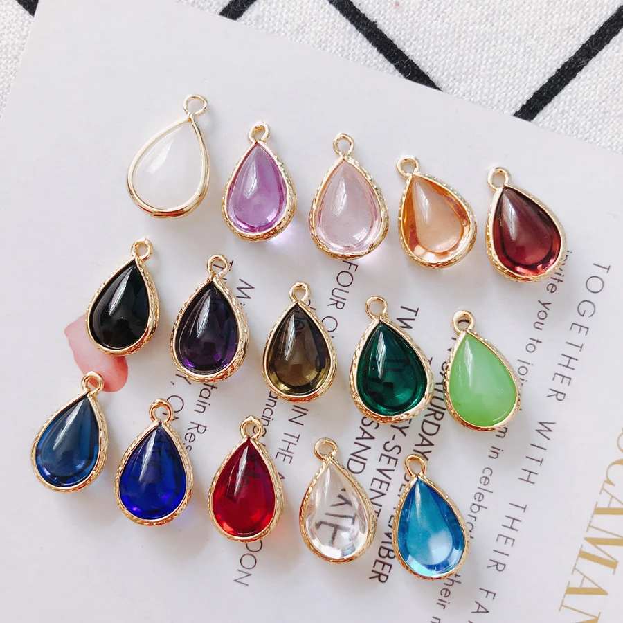 6 шт./лот стеклянные шапочки для формирования капель воды модные разъемы