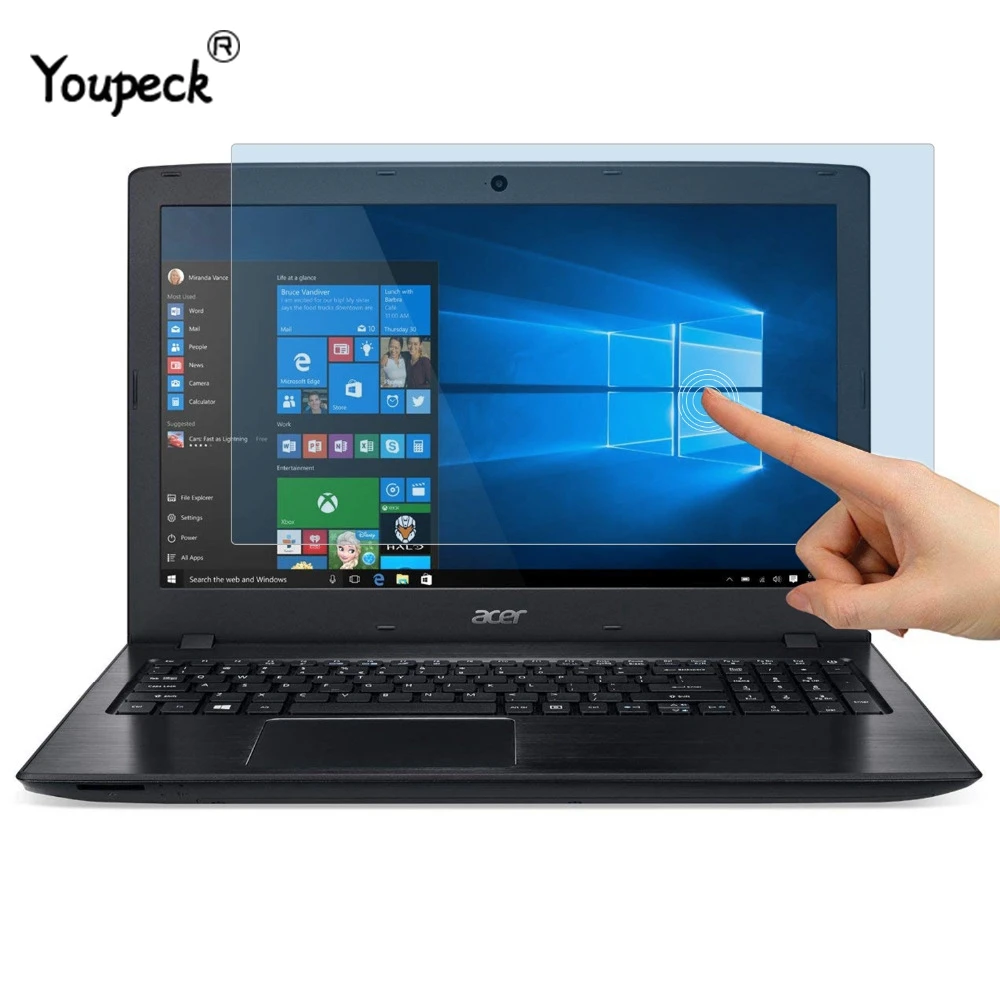 2 шт. универсальная защитная пленка для 15 6-дюймового ноутбука с защитой от