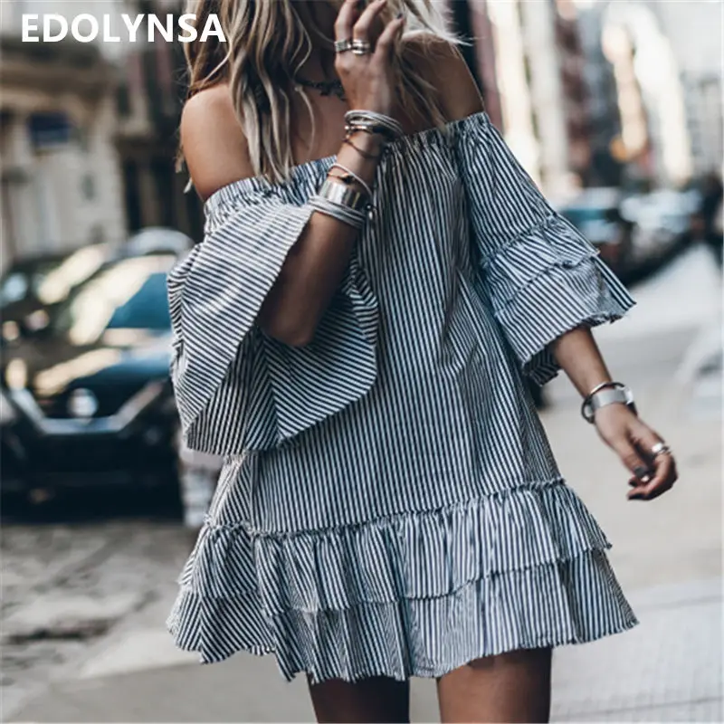 Женское платье-туника в полоску пляжный купальный костюм-туника кафтан саронг