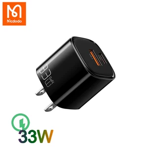 Mcdodo 33W US Plug GaN Fast Charging 2 Ports Portable Charger For
iPhone 13 12 11 Pro Max Xiaomi Samsung Type C PD Quick Charger