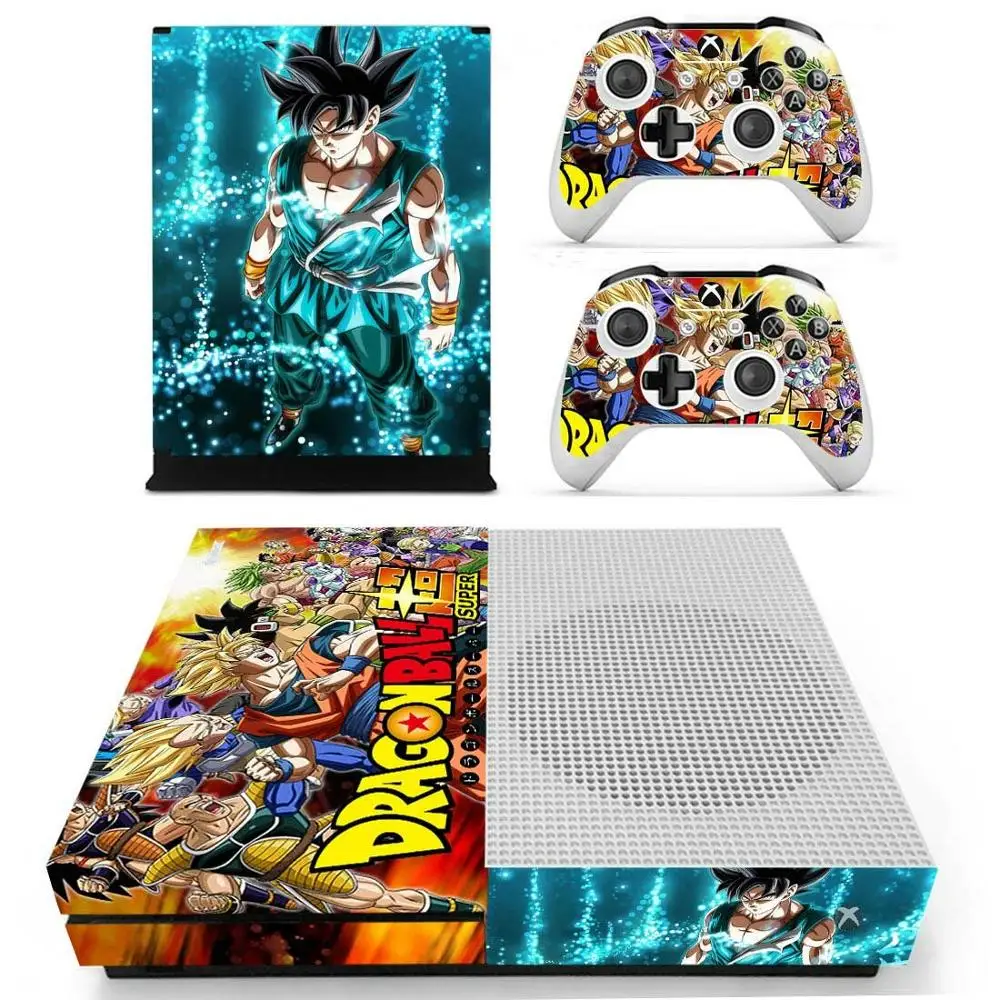 Наклейка s Dragon Ball Супер для Xbox One S Viny наклейки на кожу Pegatina one тонкая консоль и два