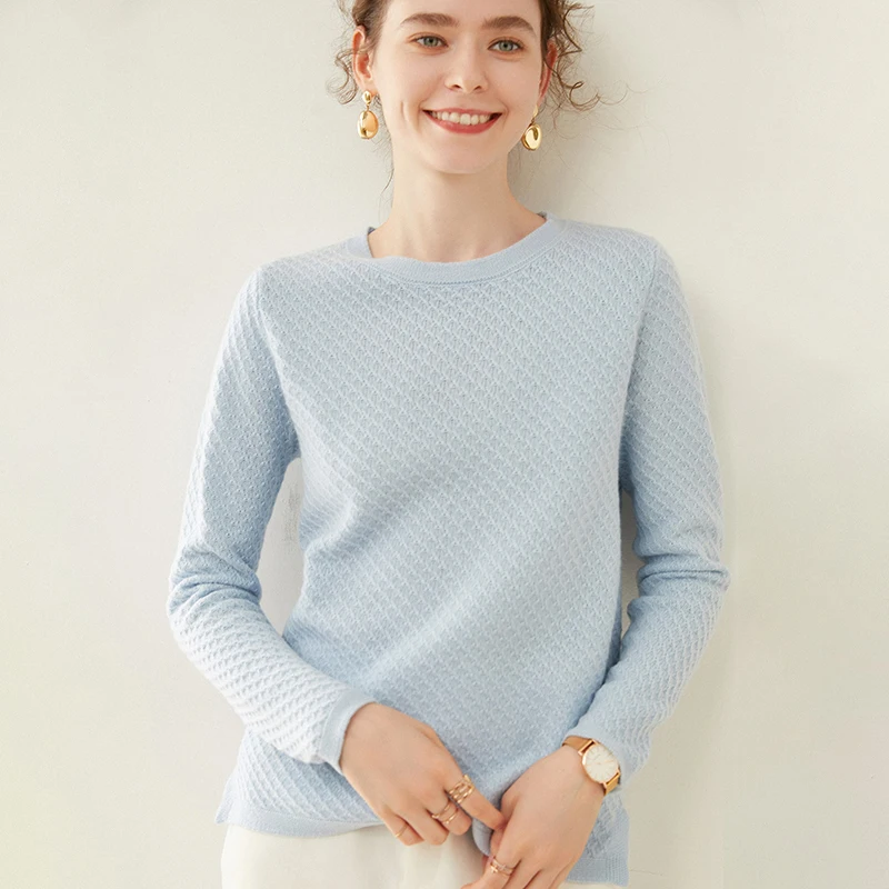 Осенне-зимний новый модный Австралийский шерстяной пуловер теплый женский