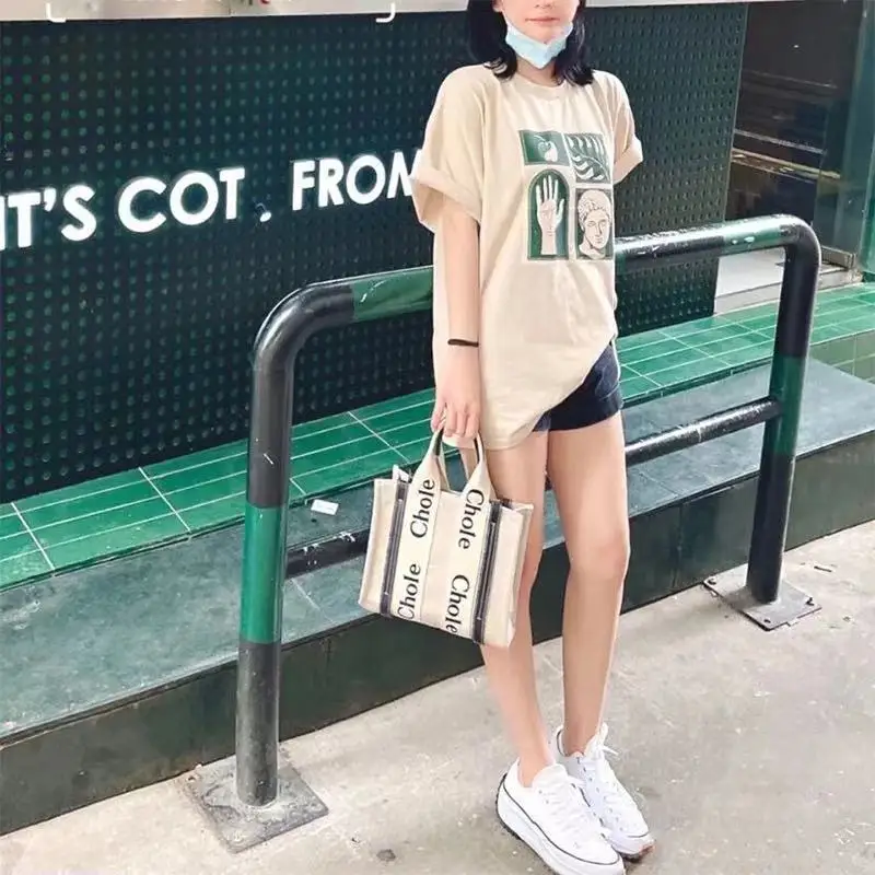 

Bags for Women 2021 New Canvas Fashion Tote Bags Al-match Casual Large Capacity Shoulder Handbags Luxury Designer Purse Bolsa Gg