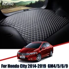Кожаный коврик для багажника для Honda City 2014-2019, коврик для багажника GM4 5 6 9, скользящий задний коврик для багажника Honda Grace