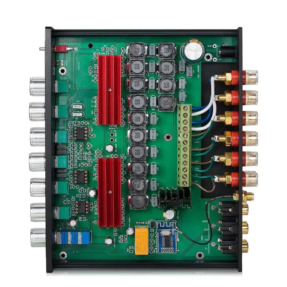 Цифровой усилитель мощности Douk Audio Hi Fi 5 1 канала Bluetooth 0 TPA3116 домашний стерео аудио