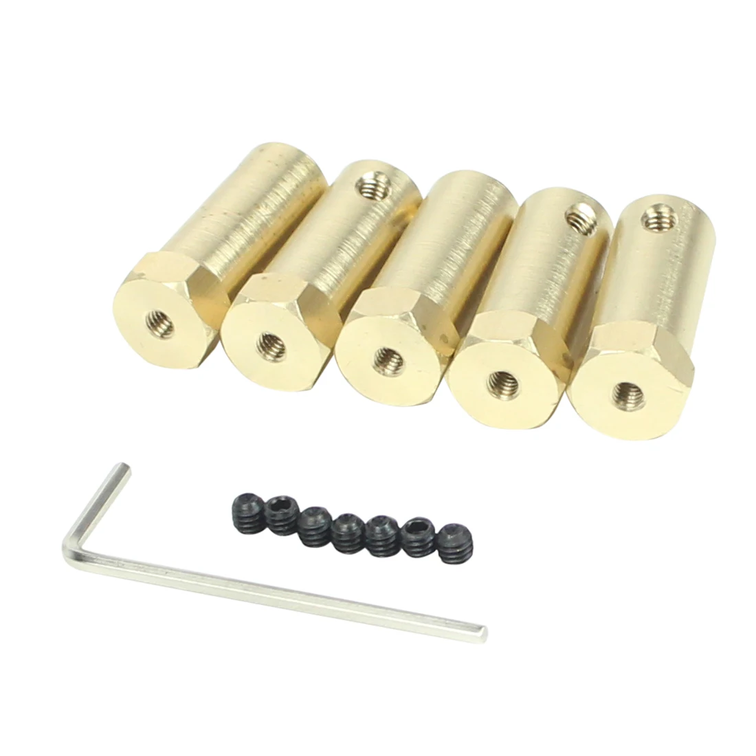 JMT 5 шт. Шестигранная муфта/Соединитель/шестигранный соединитель Медь 30 мм длина 8