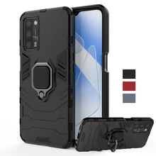 For Oppo A55 5G Case Cover Shockproof TPU Bumper Magnetic Ring Holder Armor Back Cover For Oppo A55 Phone Case For Oppo A55 5G