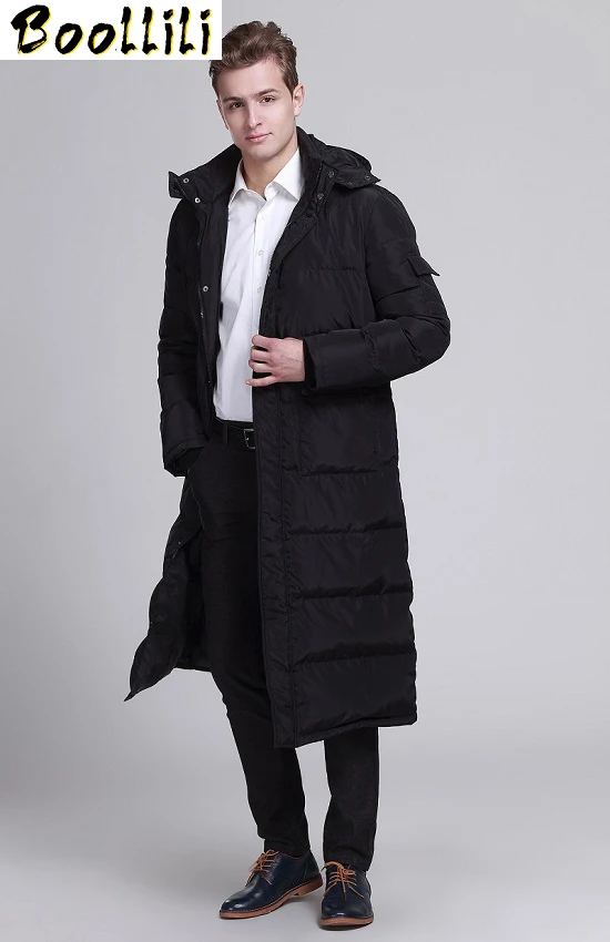 Мужская куртка-пуховик Boollili Корейская длинная с капюшоном мужская Campera Hombre Invierno |