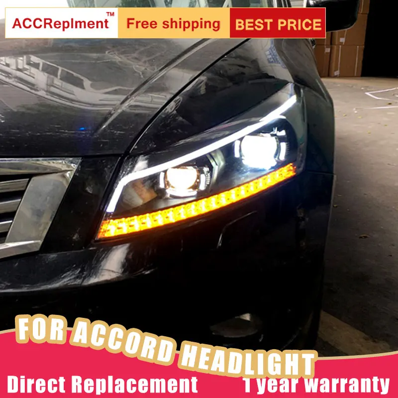 2 шт. светодиодный ные фары для Honda Accord 2008-2012 Светодиодный Автомобильные