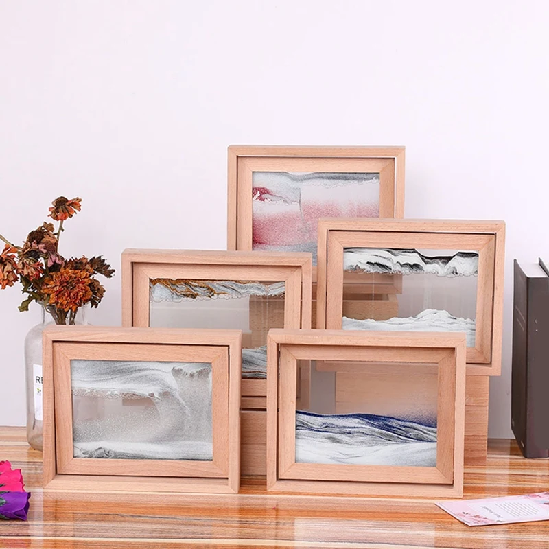 

Flip Type Quicksand Painting Home Simple and Exquisite Quicksand Painting Handicraft