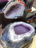 natural amethyst hole decoration demagnetization purification transfer fortune town house corsage basin feng shui stone