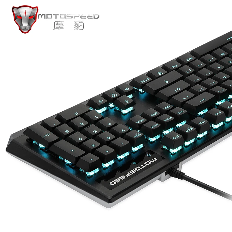 Оригинальная игровая механическая клавиатура Motospeed CK95 со светодиодный Ной