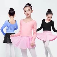 knitted sweater kids child ballet sweater toddler autumn winter warm long sleeve dance tops black pink v neck