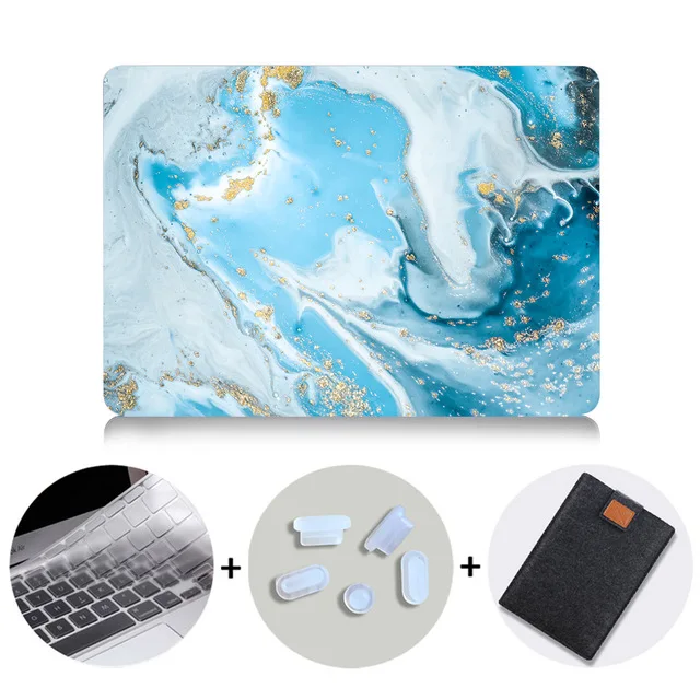 MTT чехол для ноутбука Macbook Air Pro retina 11 12 13 15 16 мраморный Жесткий Чехол для mac book 13,3 дюймов с сенсорной панелью a1706 a1502 - Color: MB12