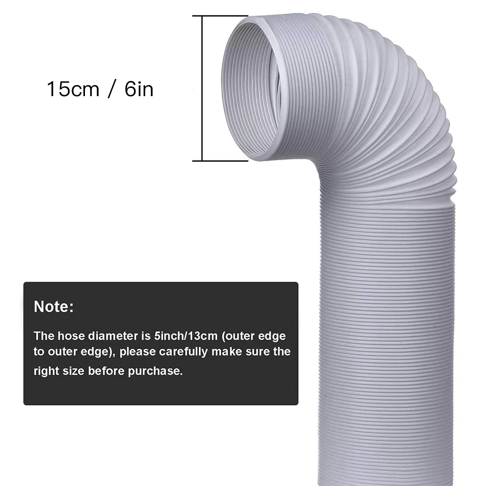 

Air Conditioner Exhaust Pipe Vent Hose Flexible Outlet 150mm Portable Air Conditioner Exhaust Vent Pipe Ventilation Duct Hose