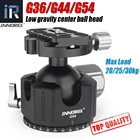 Профессиональная головка штатива INNOREL G54G44, панорамная шаровая Головка с низким центром тяжести, швейцарская пластина QR для цифровой зеркальной камеры