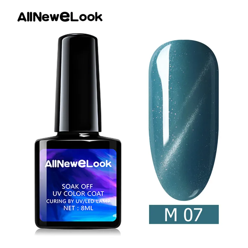 CA007 Allneweook УФ-гель для ногтей Cateye 8 мл Магнитный лазер лак для ногтей клей для ногтей - Цвет: CA007