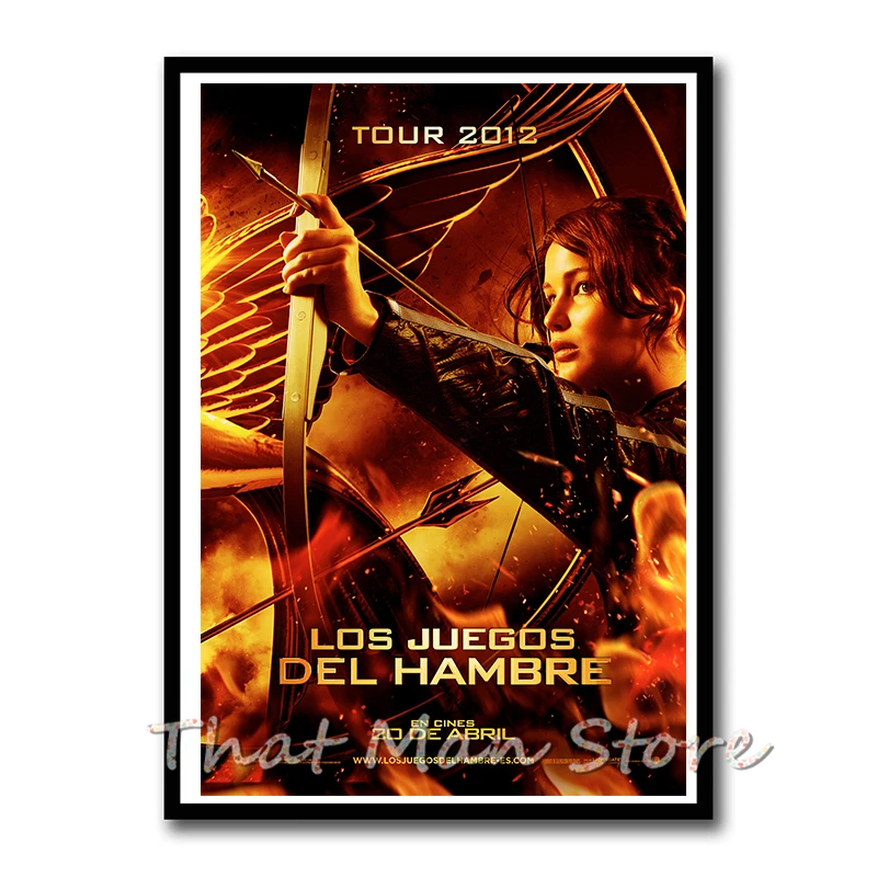 Постеры с принтом из бумаги белым покрытием Голод-игры 3 стеновых стикеров