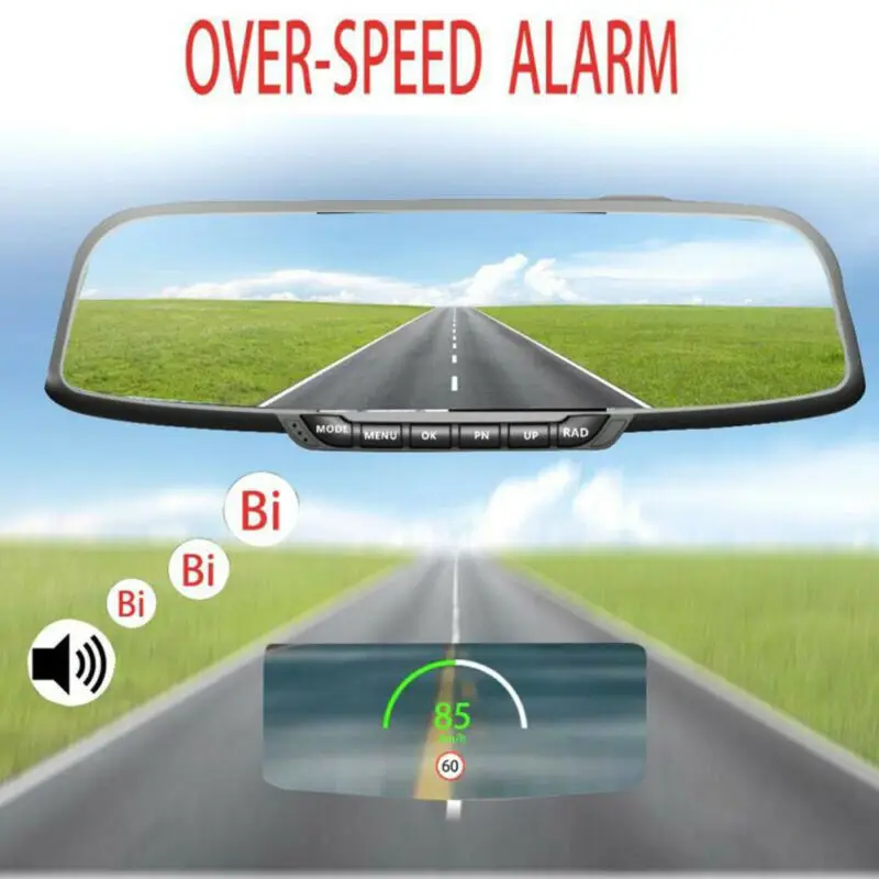 Универсальный цифровой автомобильный GPS измеритель скорости дисплей для