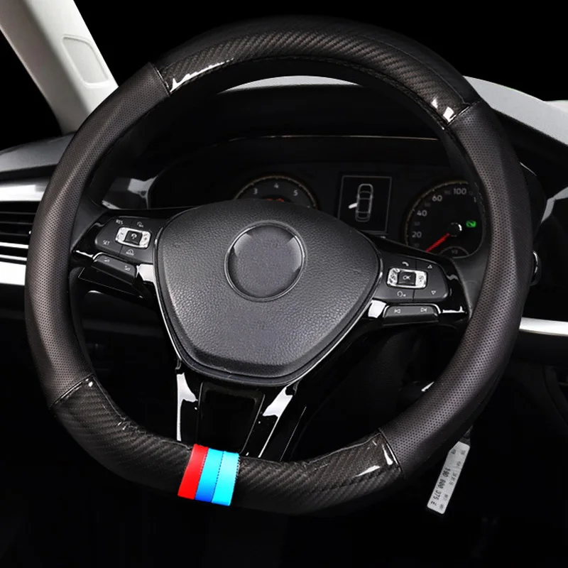 Крышка рулевого колеса автомобиля для Volkswagen VW Golf 7 GTI GTE R MK7 Polo GT углеродное волокно