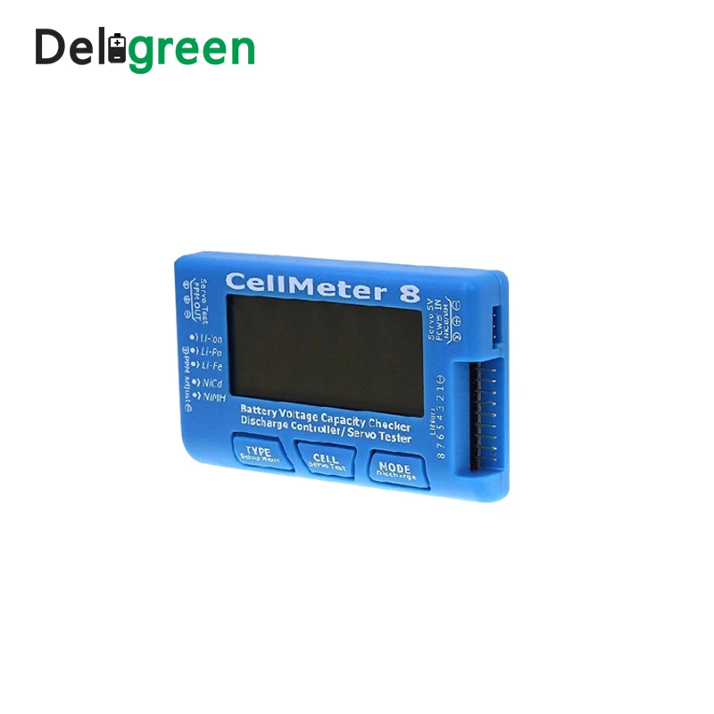 AOK CellMeter 8 без фонового светильник или разряда Многофункциональный цифровой силовой сервопривод контрольный тестер 2 S-8 S 8M