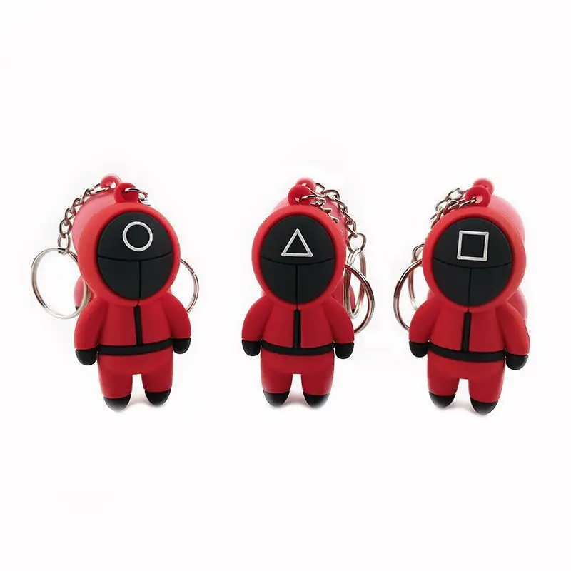 

Брелок для ключей с 3d-рисунком из игры «кальмар»