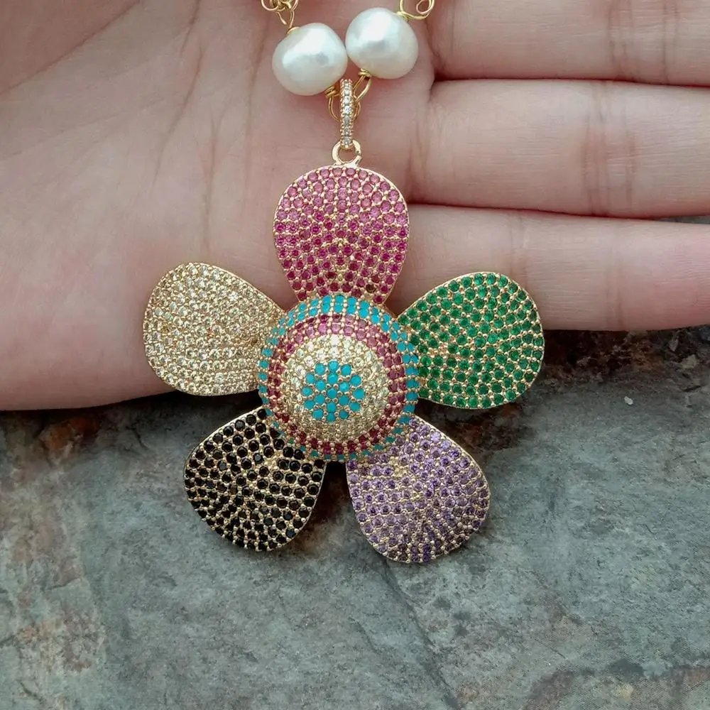 Круглое Белое пресноводное жемчужное ожерелье 24 дюйма 4 ряда с кулоном в виде