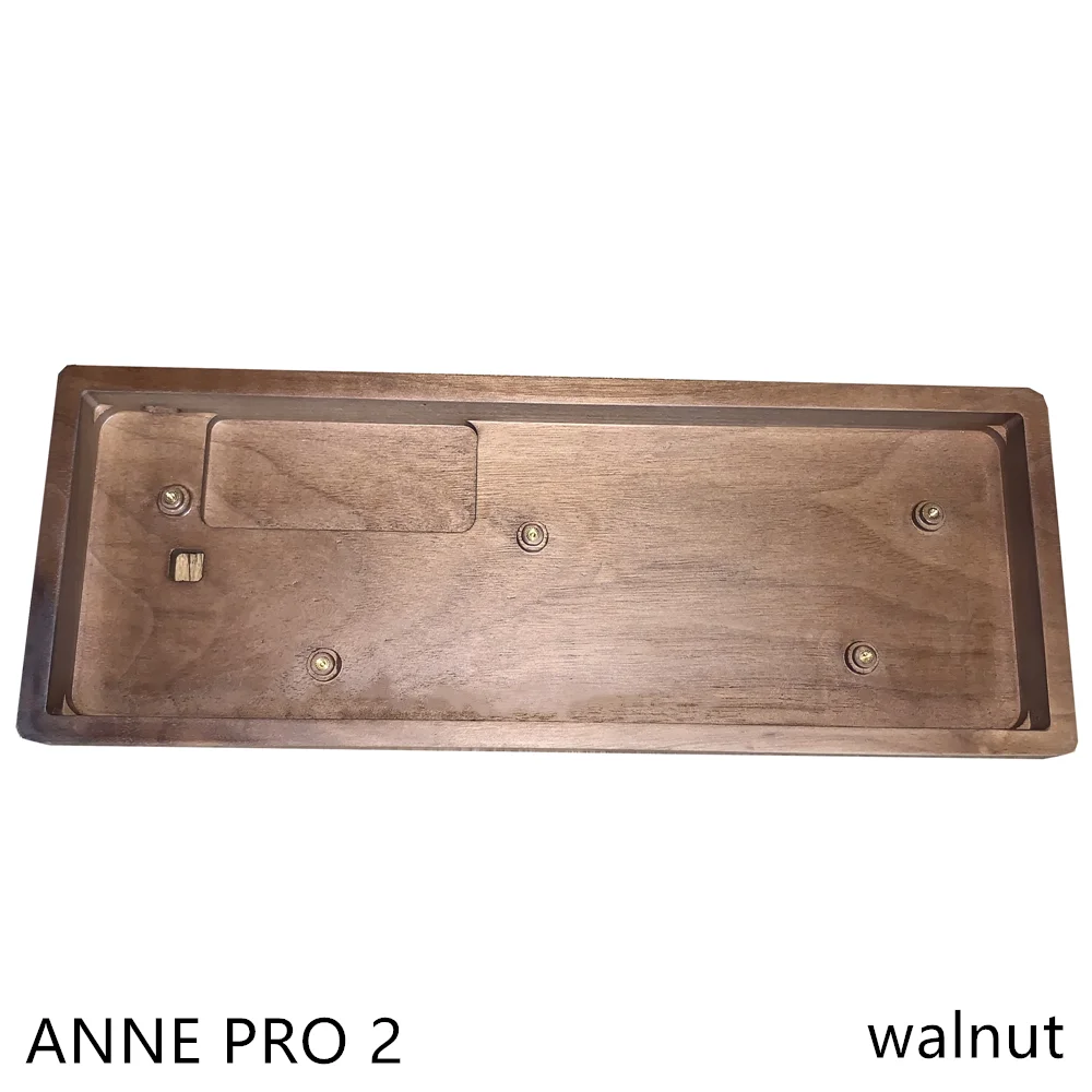 PRO2 Walnut Shell Корпус клавиатуры Anne Walnut Wood pro2 портативный мини-ноутбук беспроводной bluetooth 60% корпус палисандр орех дерево - Цвет: PRO2 Walnut Shell