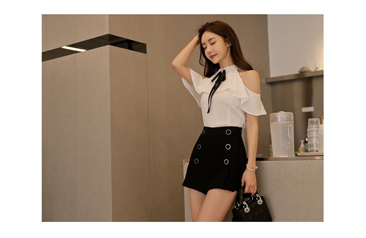 Kpop черные розовые Jisoo же белые сексуальные шифоновые блузки с открытыми плечами женские летние новые корейские модные тонкие рубашки на бретелях женские топы