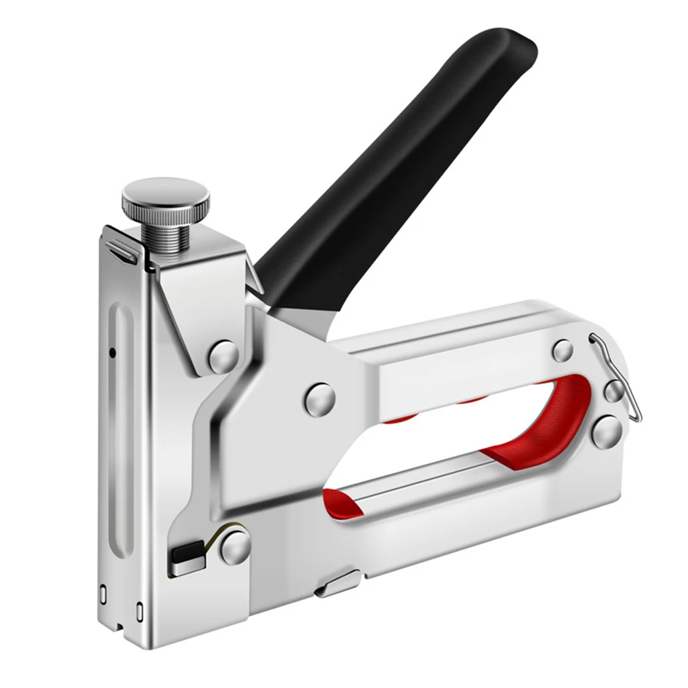 

Practical Nailer Gun Air Nails DIY Home Decoration Furniture Woodworking Staple Gun With 600 Staples Home Carpentry Hand Tools