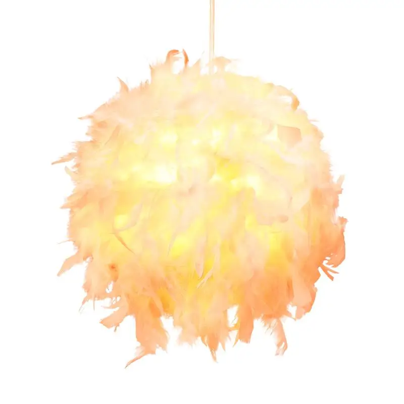 Современная подвесная потолочная лампа с перьями 220 В Потолочная люстра