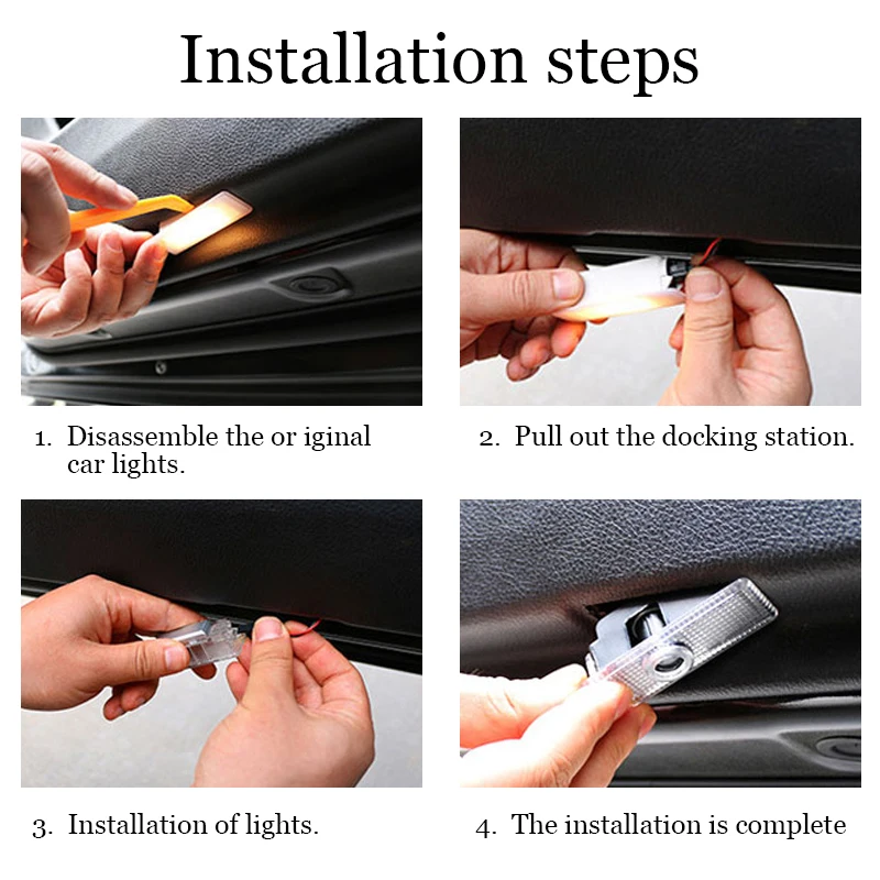 

2pcs/Lot Car Door Lights Logo Projector For BMW 3 5 6 7 Series E65 E66 E67 E68 F01 LED Car Door Logo Projector Car Welcome Light