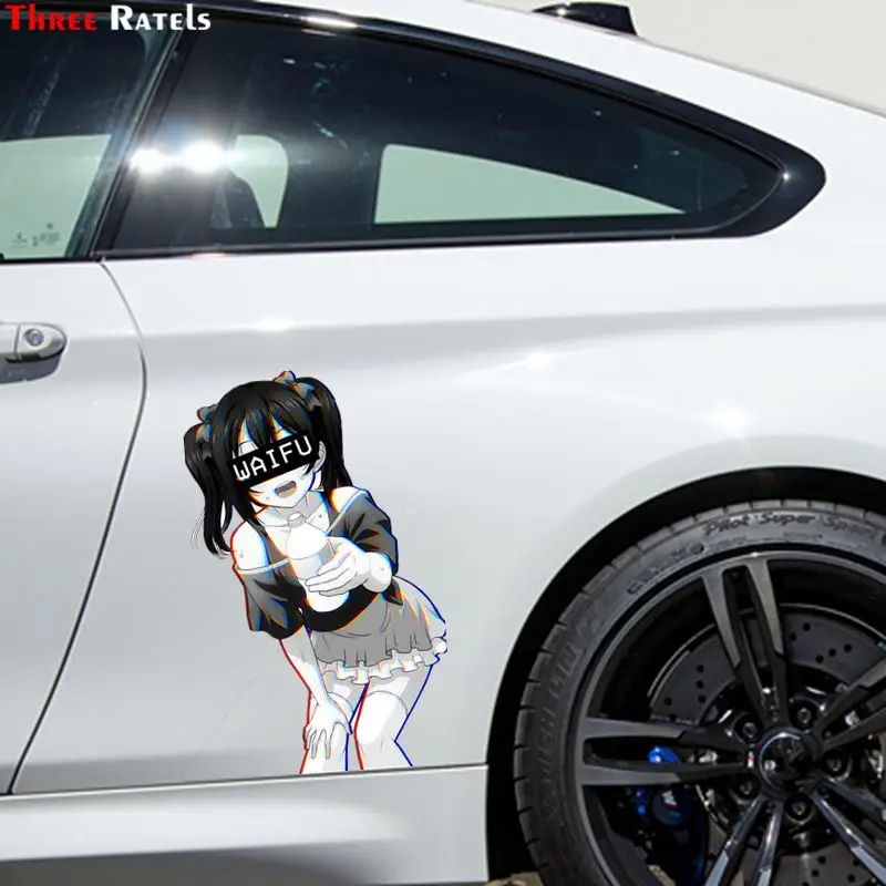 

Three Ratels FC515 Nico Waifu anime car sticker windshield decal