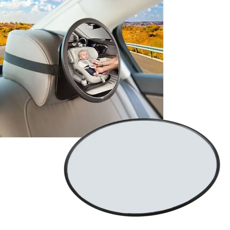 

Car Baby Mirror Car View Back Seat WindshieldAdjustable Facing Rear Ward Infant Care Kids Safety Monitor Round MOLE