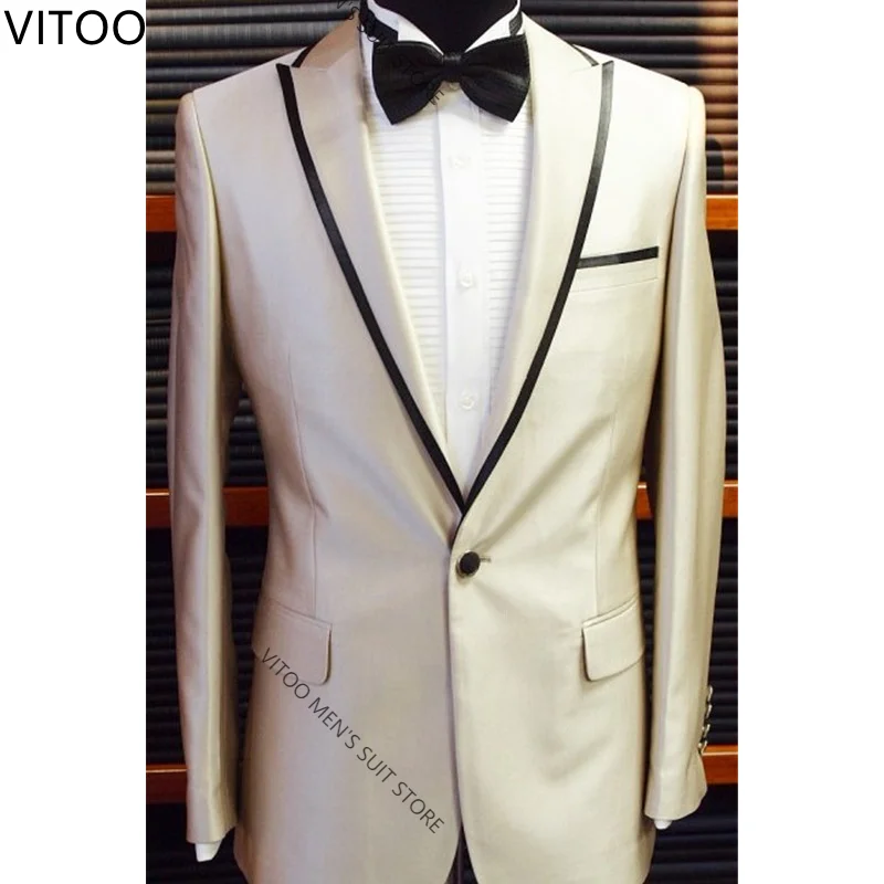 

Костюм мужской повседневный, блейзер для жениха или брака, смокинг под заказ, свадебное платье, пальто и брюки, новейший дизайн, деловой стиль