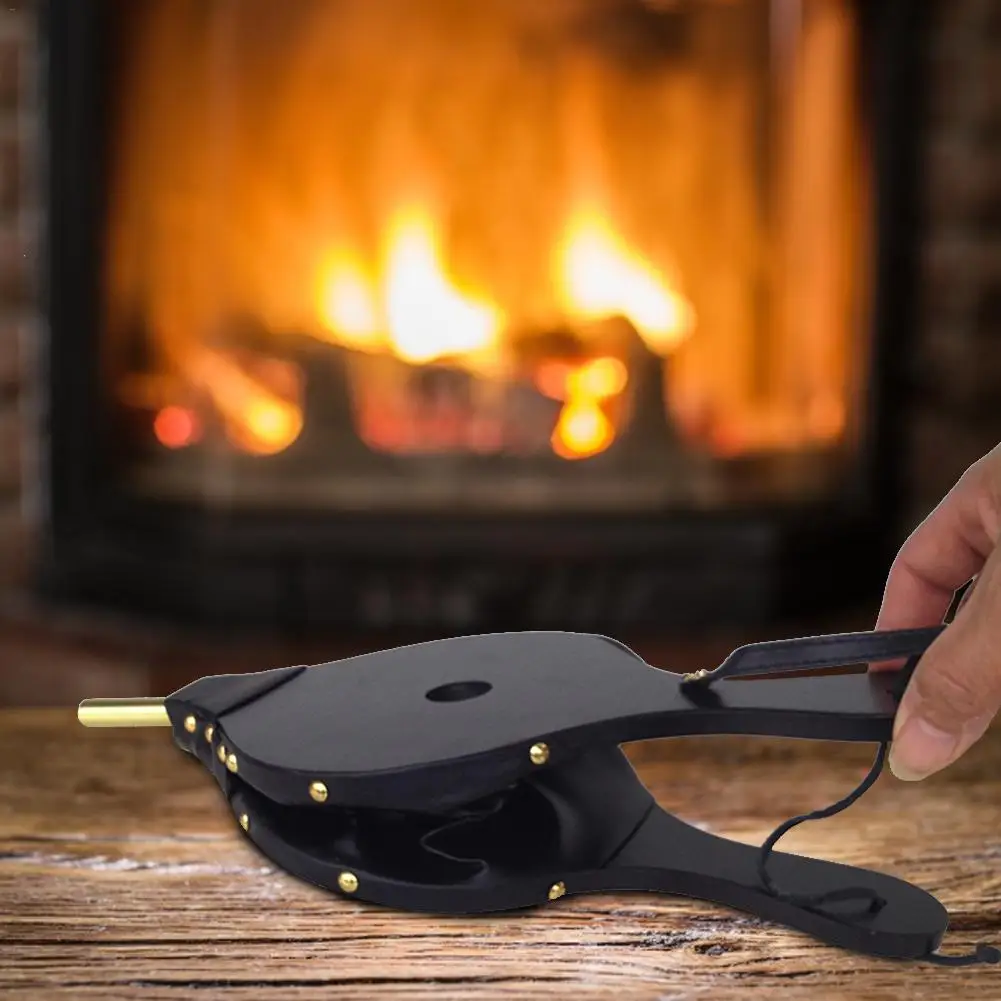 Камин сильфон Кнопка Деревянный воздуходувка ручной камин инструмент