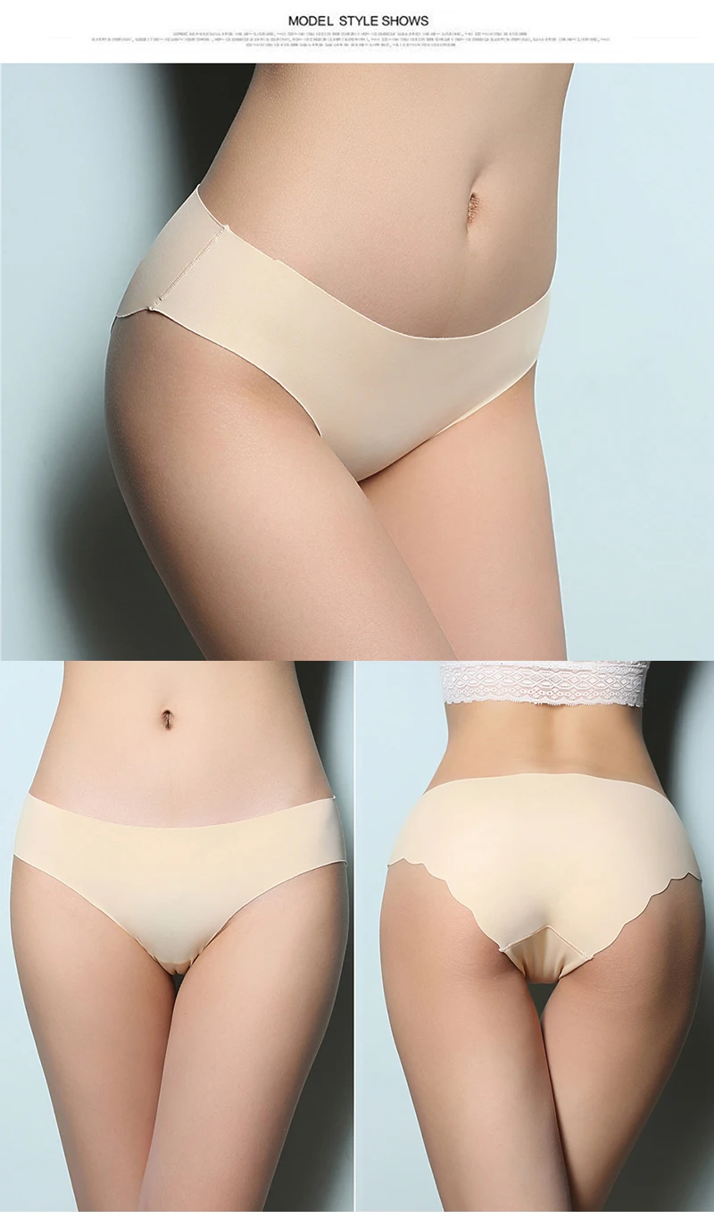 3 шт./компл. Seamles Ice Silk трусы для Для женщин сексуальные трусы с низкой посадкой ультра-тонкое нижнее белье стринги женские трусы, интимное# D