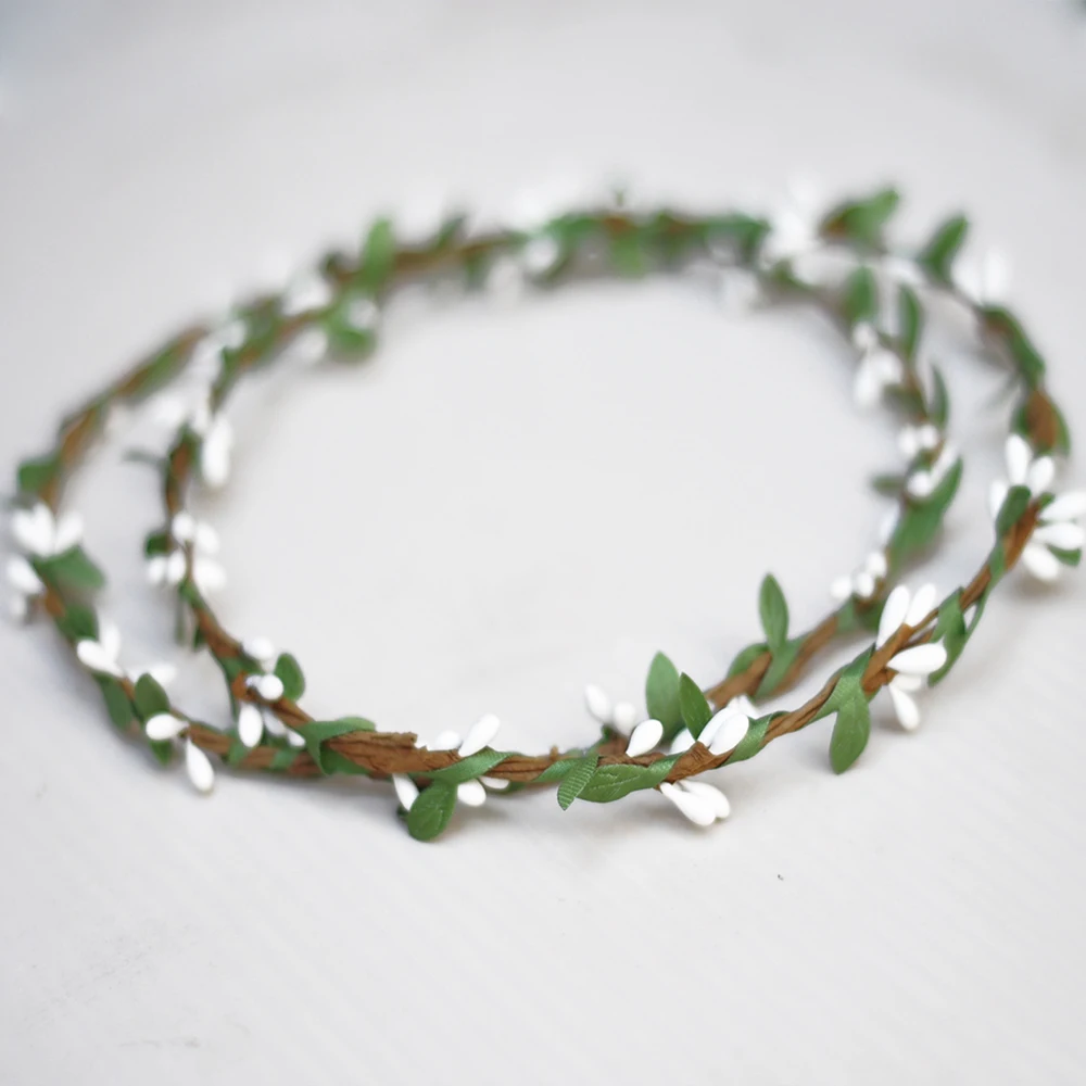 10 шт. НОВЫЕ Изящные Нежные разноцветные ягоды Pip зеленые листья цветы Корона