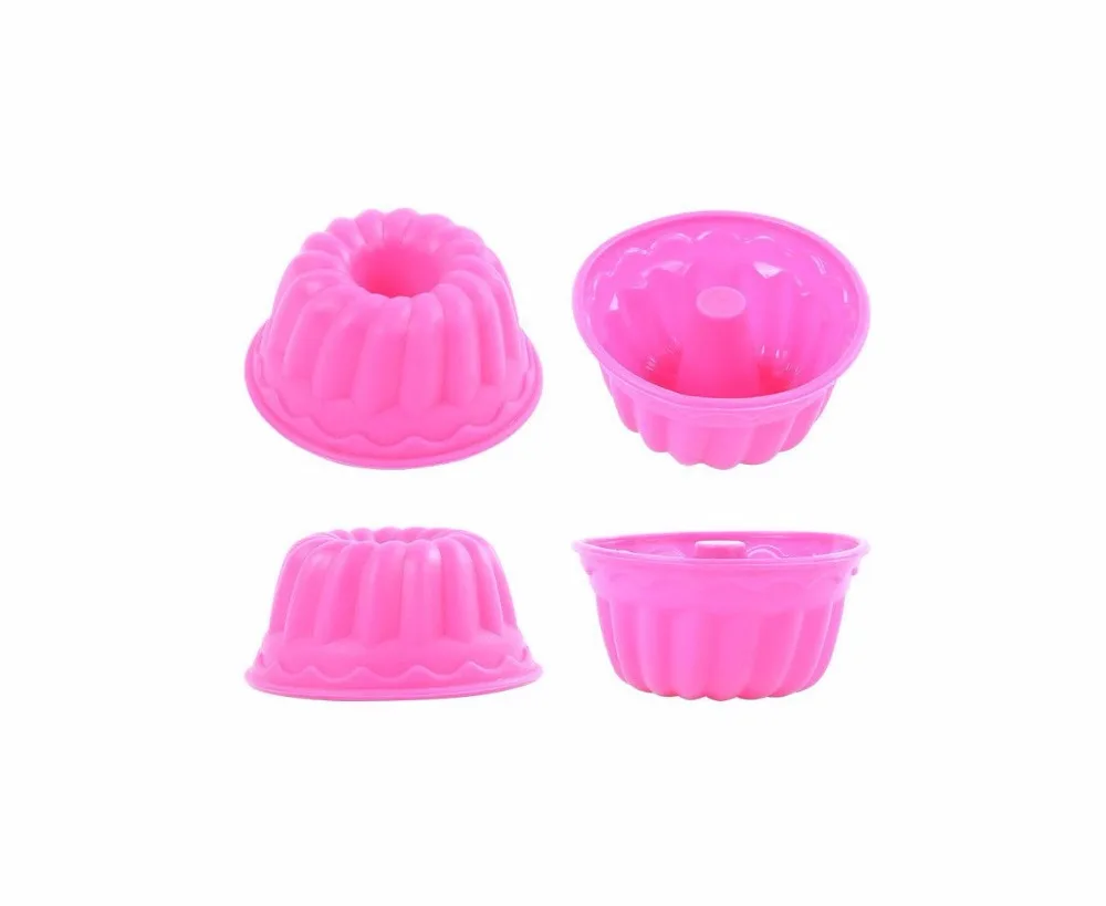 6 шт. формы для выпечки печенья маффинов Jello см круглый цветок силиконовые
