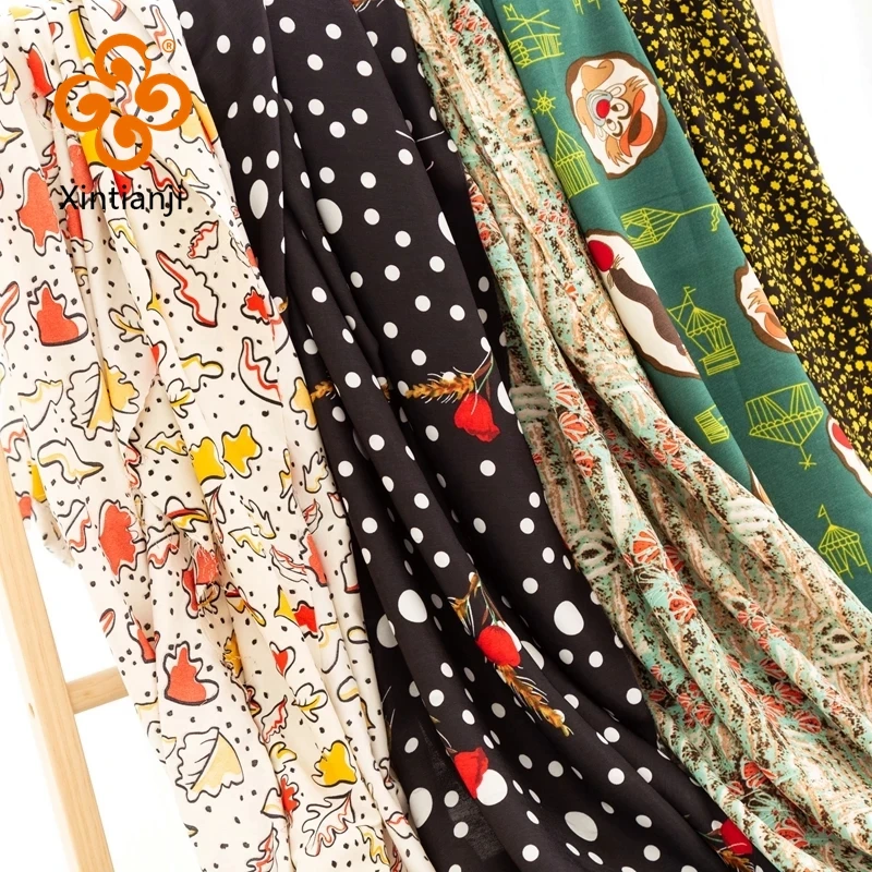 Летняя винтажная шифоновая ткань с цветочным рисунком зеленая тонкая для шитья