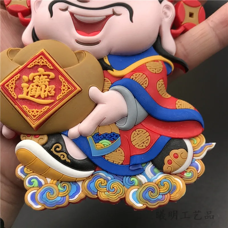 Китайская Пекинская оперная маска картины фигурки 3D магнит холодильник