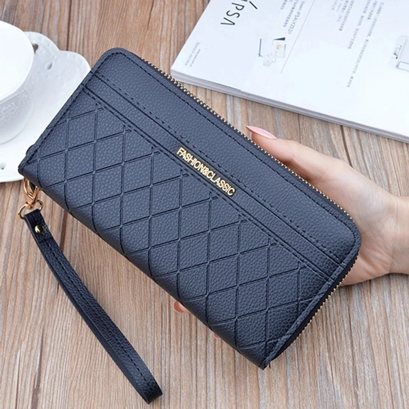 

Luxury Brand Leather Women Wallets Long Zipper Coin Purses Tassel Design Wallet Female Money Credit Card Holder QB