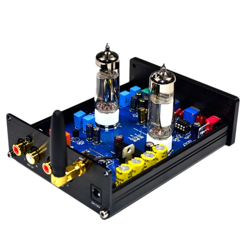 

New Bluetooth 5.0 Hifi 6J5 Tube Preamp Amplifier NE5532 Volume Adjustment