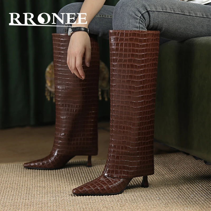 

Trouser boots for women Fall 2021 the new slim heel high boots are versatile British style but knee boots for women