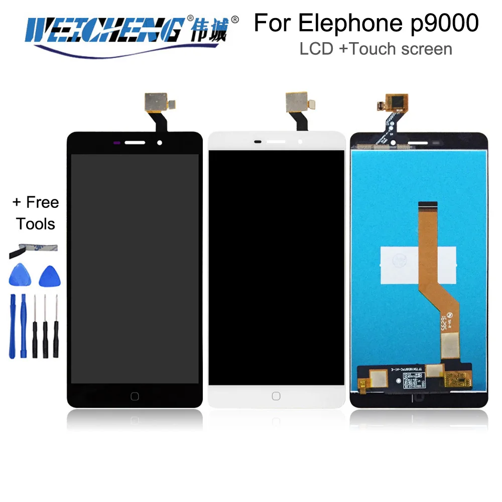 Для 100% оригинального Elephone P9000 LCD Diplay Sensor P9000 Lite ЖК-дисплей + фото для экрана P9000 Для 100% оригинального Elephone P9000 LCD Diplay Sensor P9000 Lite ЖК-дисплей + фото для экрана P9000