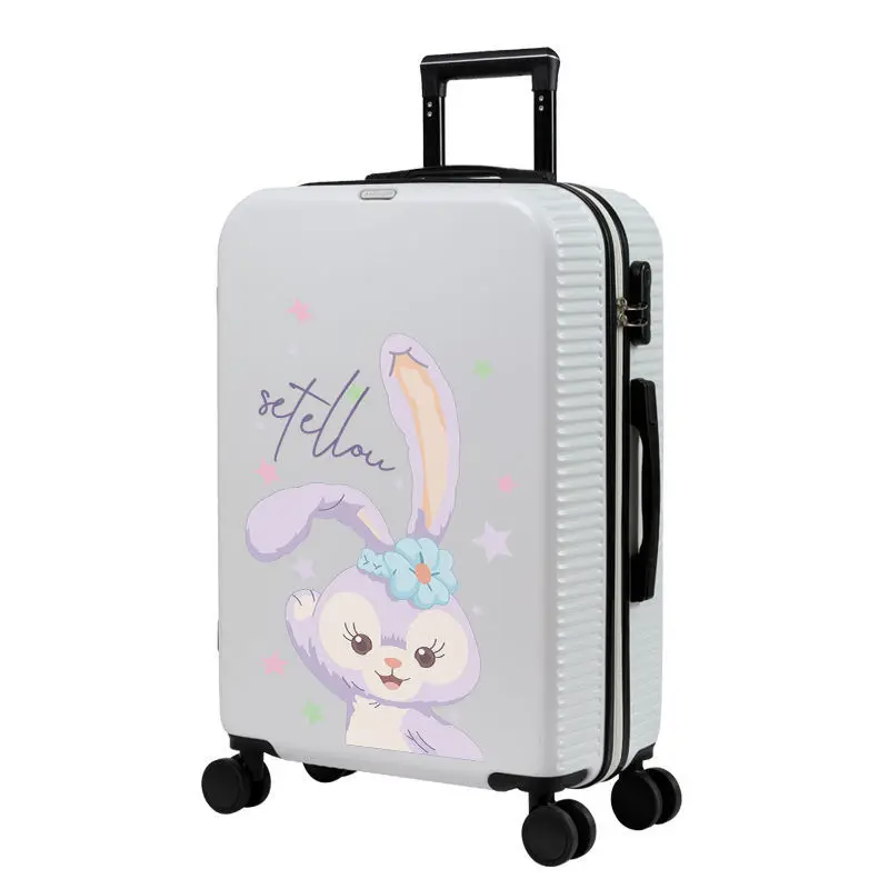 Student cute luggage small graffiti trolley case female and male 20-inch boarding suitcase mala de viagem чемоданы на колесах